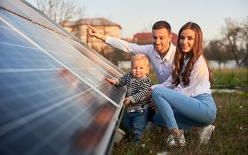 Solaranlage vom Installateur aus Rust